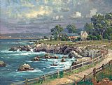 Thomas Kinkade Seaside Village painting